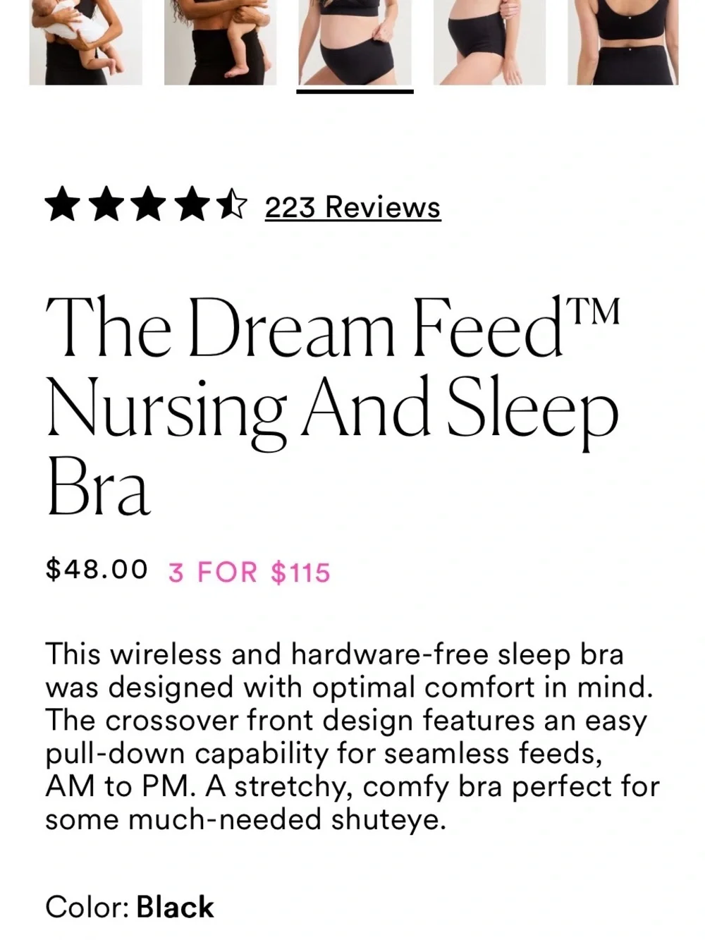 Hatch The Dream Feed Nursing and Sleep Bra - Picture 2 of 7